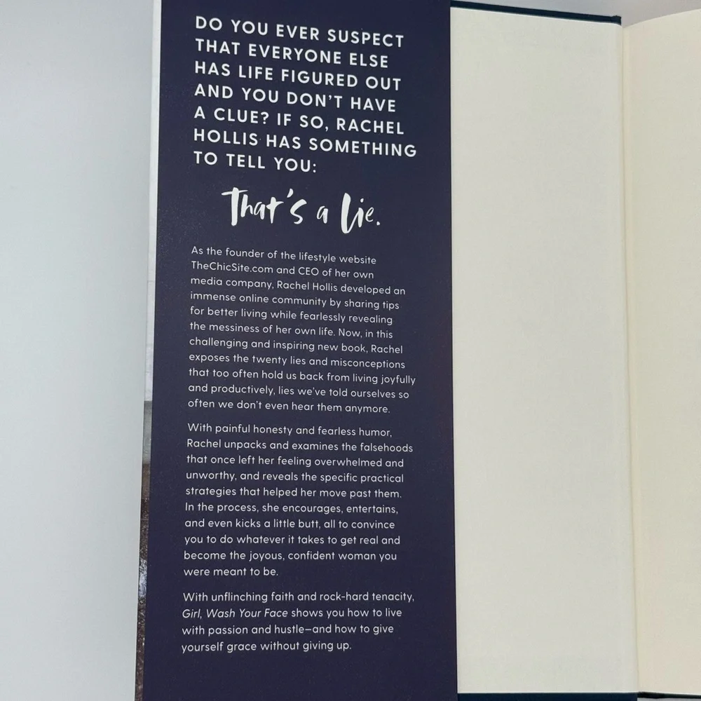 Girl, Wash Your Face Book by Rachel Hollis Hardcover - Picture 2 of 4
